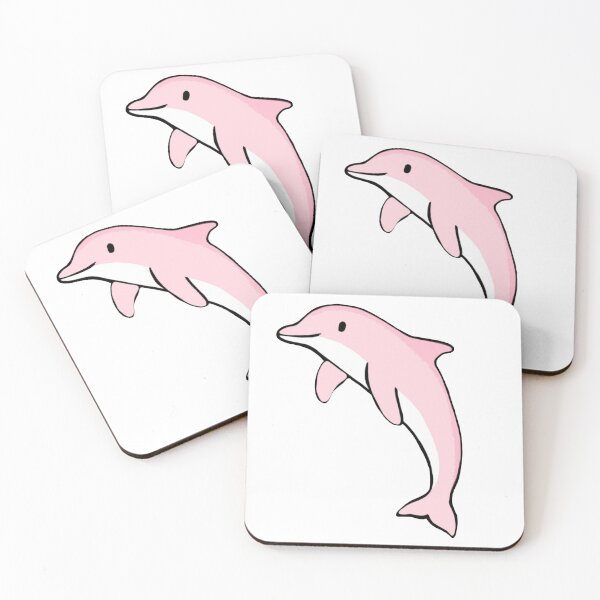 Item preview, Super cute dolphin for dolphin lovers, baby pink dolphin designed and sold by Barolina.