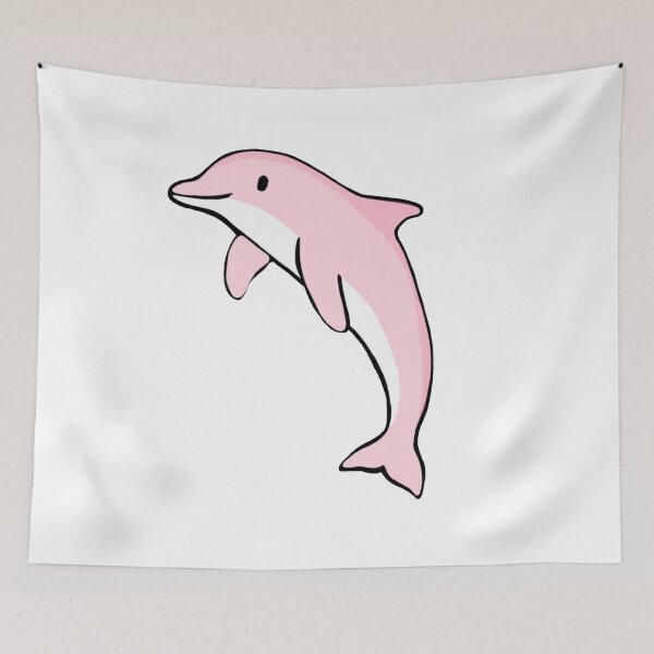 Item preview, Super cute dolphin for dolphin lovers, baby pink dolphin designed and sold by Barolina.