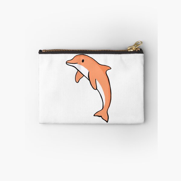 Item preview, Super cute dolphin for dolphin lovers, pastel orange dolphin designed and sold by Barolina.