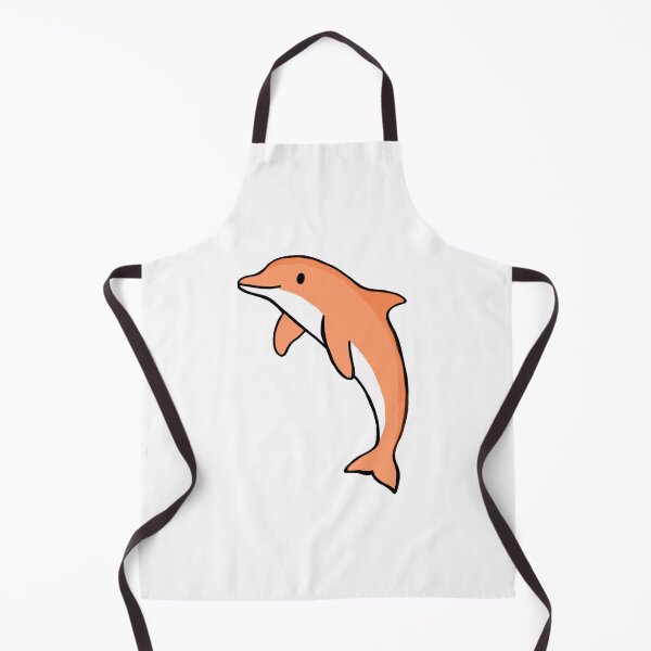 Item preview, Super cute dolphin for dolphin lovers, pastel orange dolphin designed and sold by Barolina.