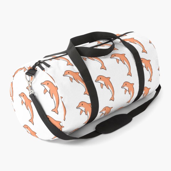 Item preview, Super cute dolphin for dolphin lovers, pastel orange dolphin designed and sold by Barolina.