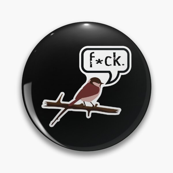 Item preview, Censored Curse Birbs & Fowl Language - F Bomb designed and sold by DapperZombee.