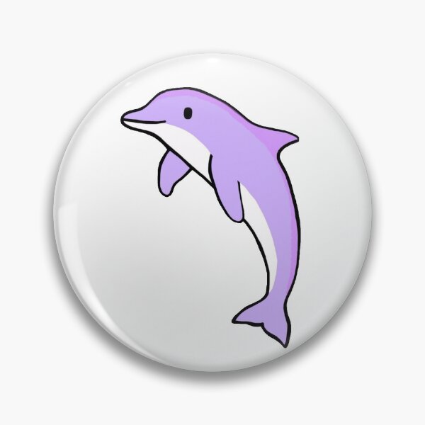 Item preview, Super cute dolphin for dolphin lovers, pastel purple dolphin designed and sold by Barolina.