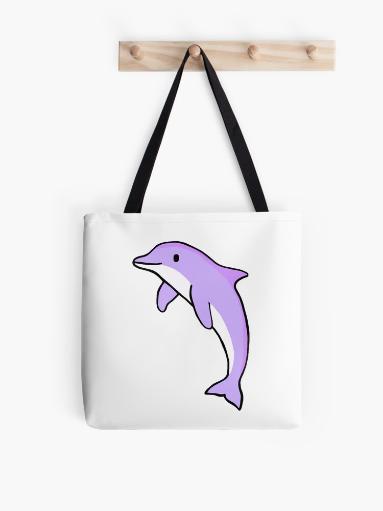 : I Just Really Like Dolphins Cute Dolphin Girl Tote Bag :  Clothing, Shoes & Jewelry