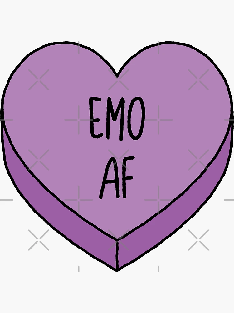 I'm (not) okay, emo conversation heart Pin for Sale by acciojoy