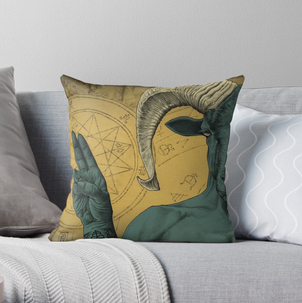 Item preview, Throw Pillow designed and sold by inkyPete.