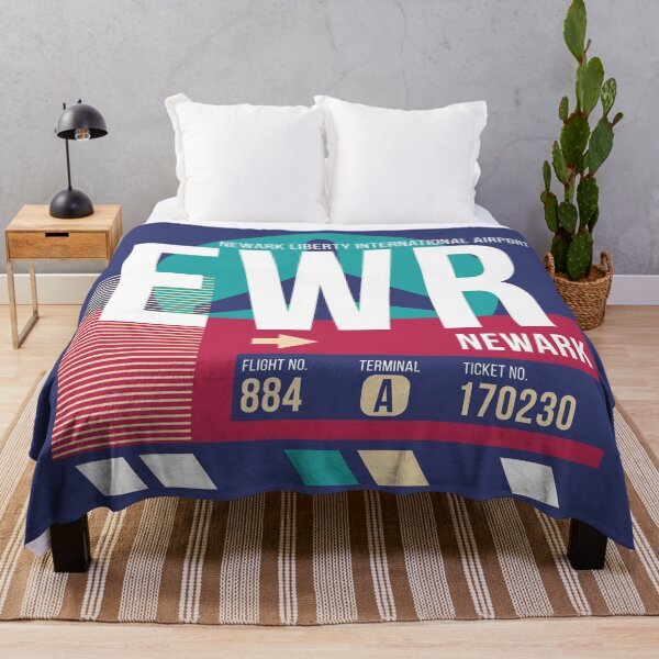Item preview, Newark (EWR) Airport Code Baggage Tag designed and sold by SLAG-Creative.
