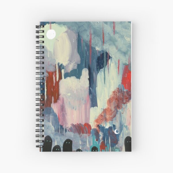partially abstract, mostly ghosts Spiral Notebook