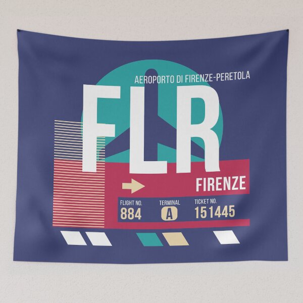 Item preview, Florence (FLR) Airport Code Baggage Tag designed and sold by SLAG-Creative.