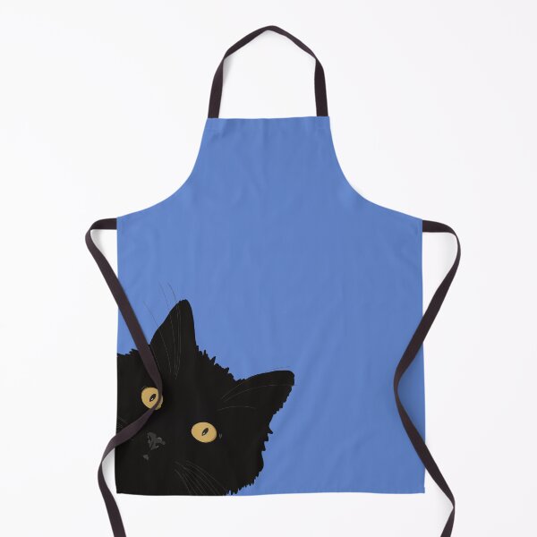 Item preview, What’s up pussy cat? Cheeky black cat with yellow eyes designed and sold by NattyDesigns.