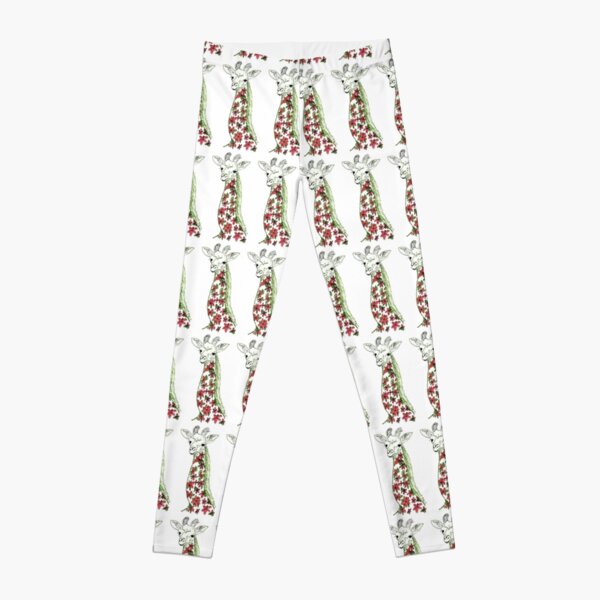 Flower Giraffe Leggings