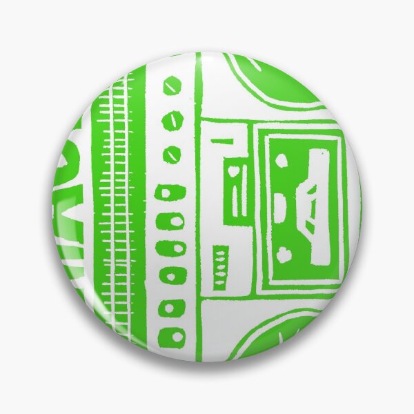 Item preview, Boom Box : Green - original linocut design and print designed and sold by PixelPalmer.