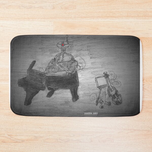 Item preview, The Piano and Violin Music Duet Destroyed by an Alien Martian Attack designed and sold by GrudleBay.