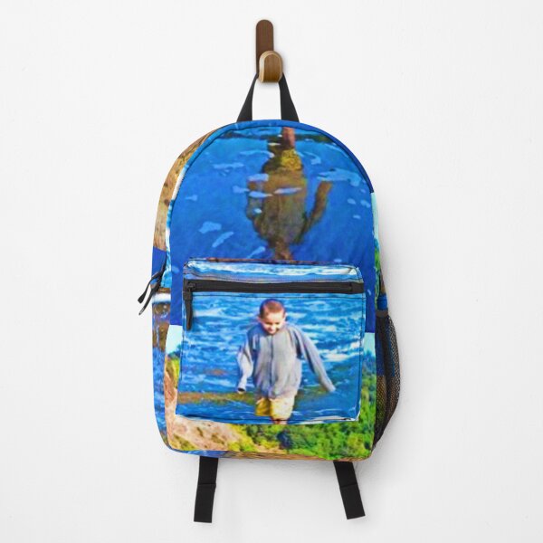 Item preview, Stunning New Zealand beach with boy playing in surf designed and sold by CristalleLisa.
