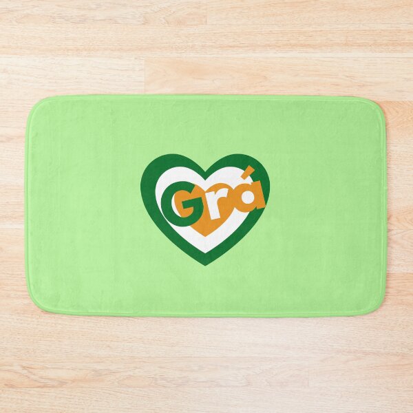 Aperçu de l'œuvre Grá Gaeilge - L'amour en langue irlandaise - Tricolor Ireland - Vert, Blanc et Orange créée et vendue par IrishQuirk2021.