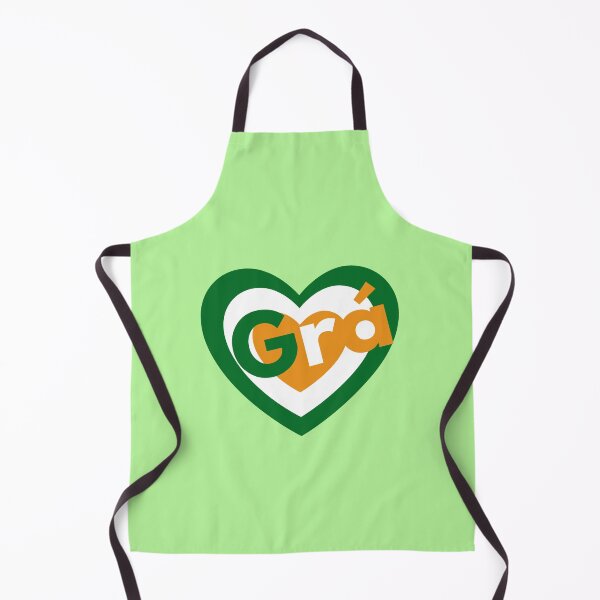 Aperçu de l'œuvre Grá Gaeilge - L'amour en langue irlandaise - Tricolor Ireland - Vert, Blanc et Orange créée et vendue par IrishQuirk2021.