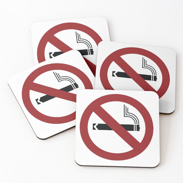 Item preview, No Smoking Sign Red Circle Black Cigarette designed and sold by Moyanana.