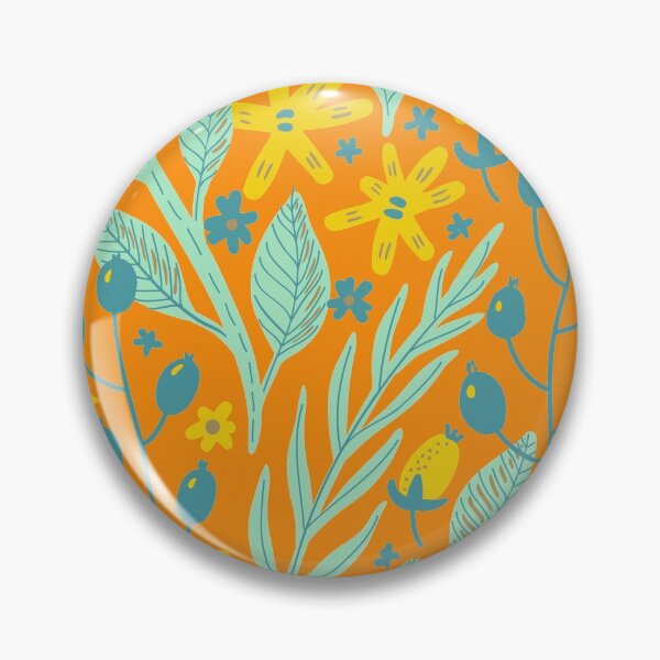 Item preview, Flowers, Branches and Leaves on Vivid Salmon designed and sold by Ksaavet.
