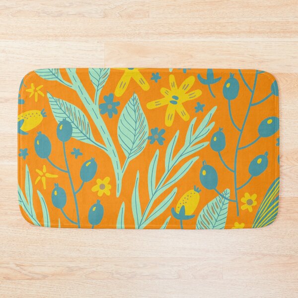 Item preview, Flowers, Branches and Leaves on Vivid Salmon designed and sold by Ksaavet.