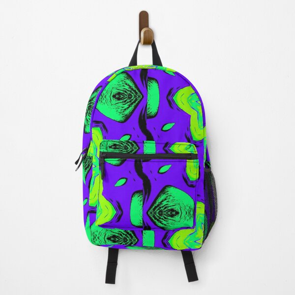 Item preview, Vibrant Neon green and blue flower pattern designed and sold by Edith Jacobs.