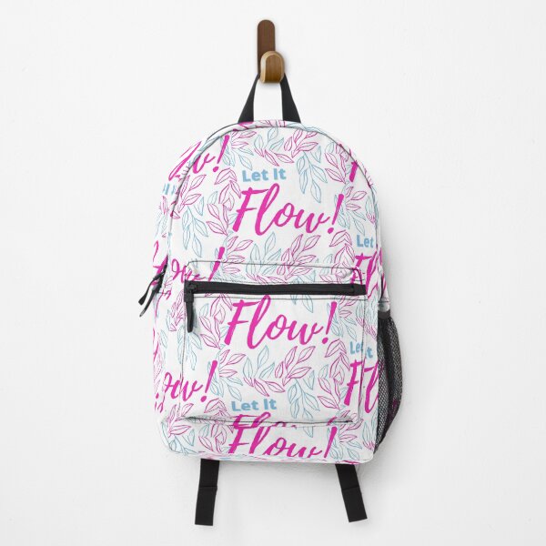 Item preview, Floral Inspirational Quote "Let it Flow" Design designed and sold by MoninasArt.