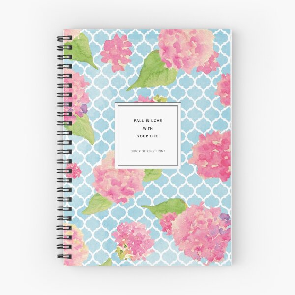 Item preview, Fall In Love With Your Life Floral Quotation Print designed and sold by Chiccountry.