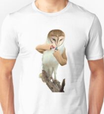 A Barn Owl smoking a Bowl Unisex T-Shirt
