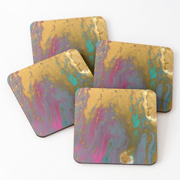 Item preview, Gold Green Pink Marble designed and sold by ZaydounStark.
