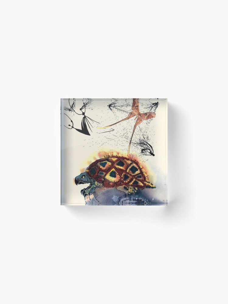 Alternate view of Vintage Alice in Wonderland Mock Turtles Story Print Acrylic Block