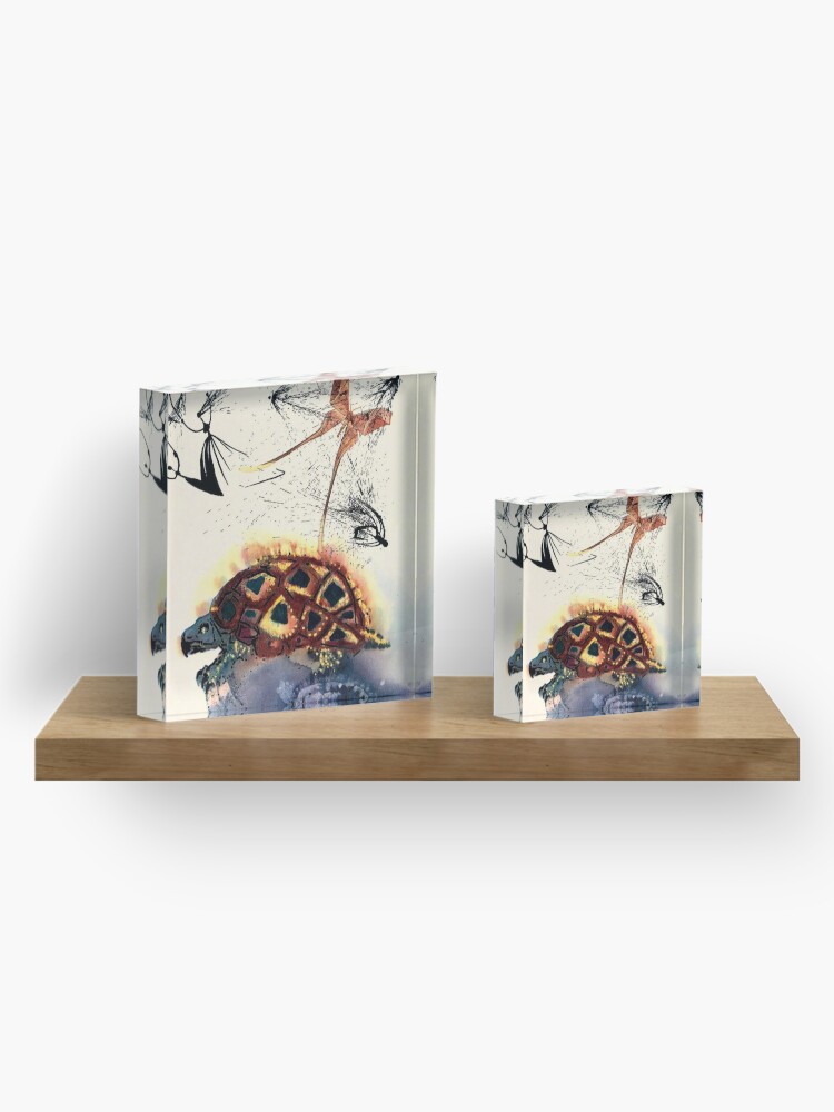 Alternate view of Vintage Alice in Wonderland Mock Turtles Story Print Acrylic Block