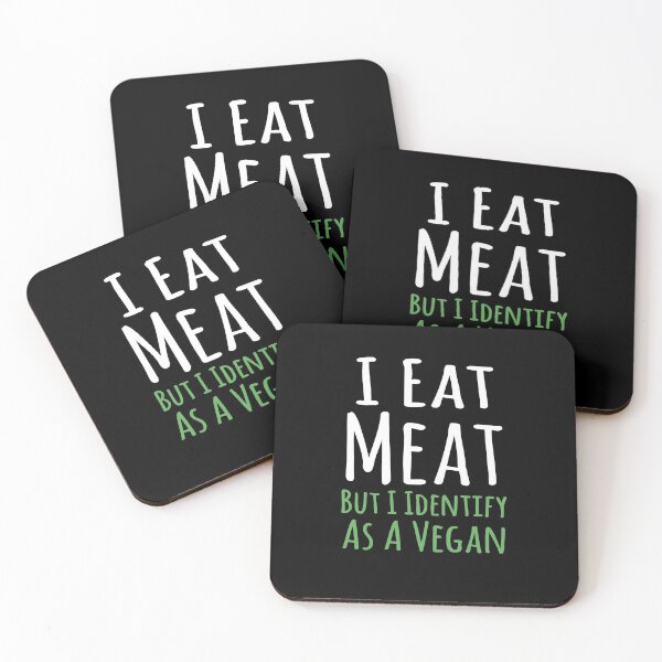 Item preview, I Eat Meat But I Identify As A Vegan designed and sold by ZimbomDesigner.
