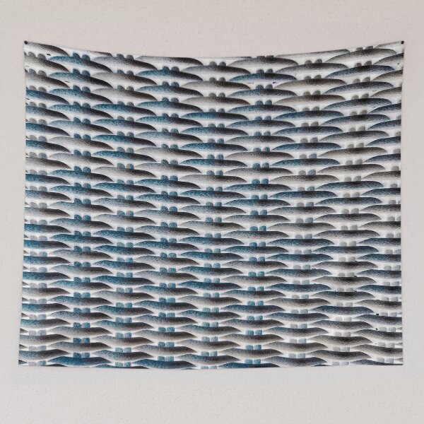 Aperçu de l'œuvre Osier - Blanc & Bleu créée et vendue par Designs By YL.