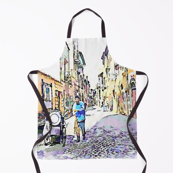 Item preview, Barbarano Romano: street sweeper in the village street designed and sold by Giuseppe Cocco.