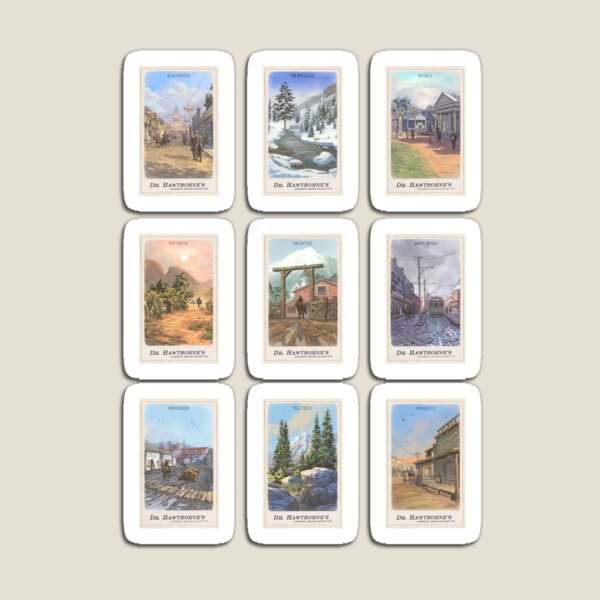 Vistas, Scenery and Cities of America Cigarette Card Set Magnet