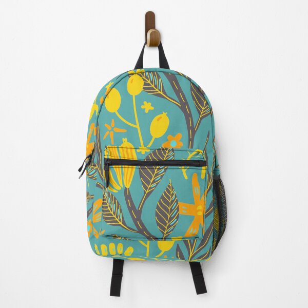 Item preview, Flowers, Branches and Leaves on Turquoise designed and sold by Ksaavet.
