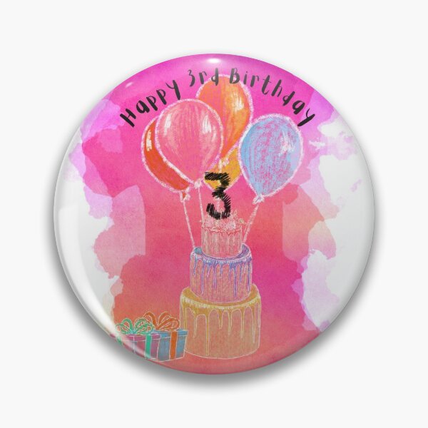 Item preview, Happy 3rd Birthday  designed and sold by MaxnGeorge.