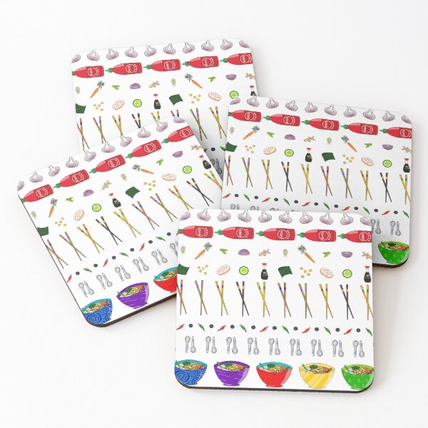 Item preview, colourful ramen pattern designed and sold by little-lyon.