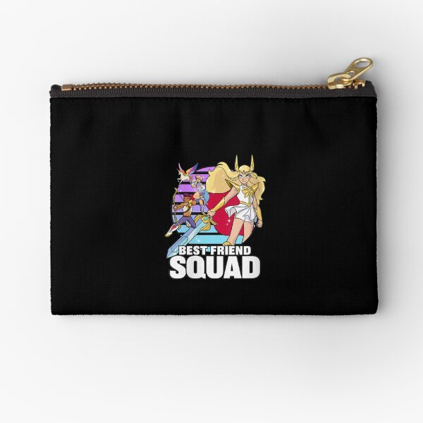 Womens-She-ra-And-The-Princess-Of-Power-Best-Friend-Squad-V-neck Zipper Pouch