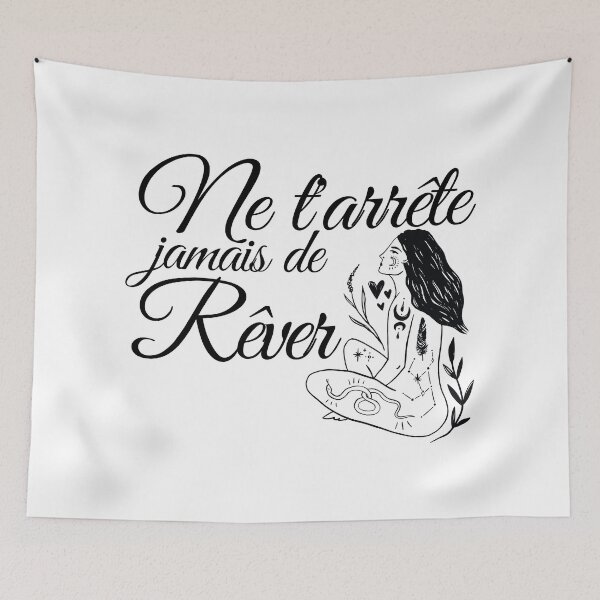Item preview, Ne t'arrête jamais de rêver or Never Stop Dreaming for a Positive Mindset designed and sold by SoLarghi.