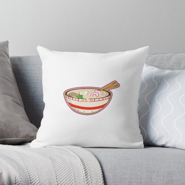 Ramen bowl Throw Pillow