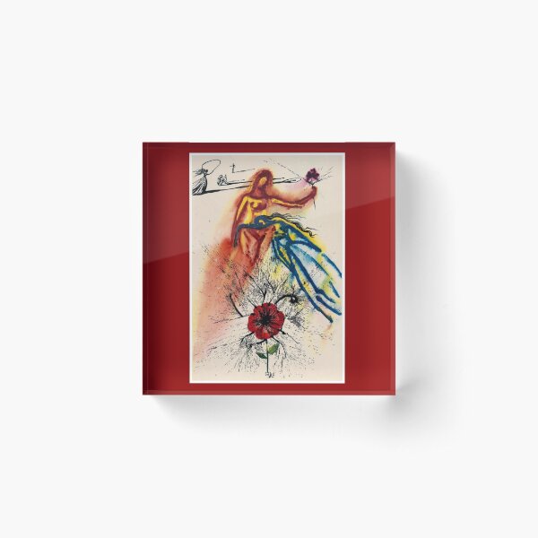 Vintage Alice in Wonderland Alices Evidence Print Acrylic Block