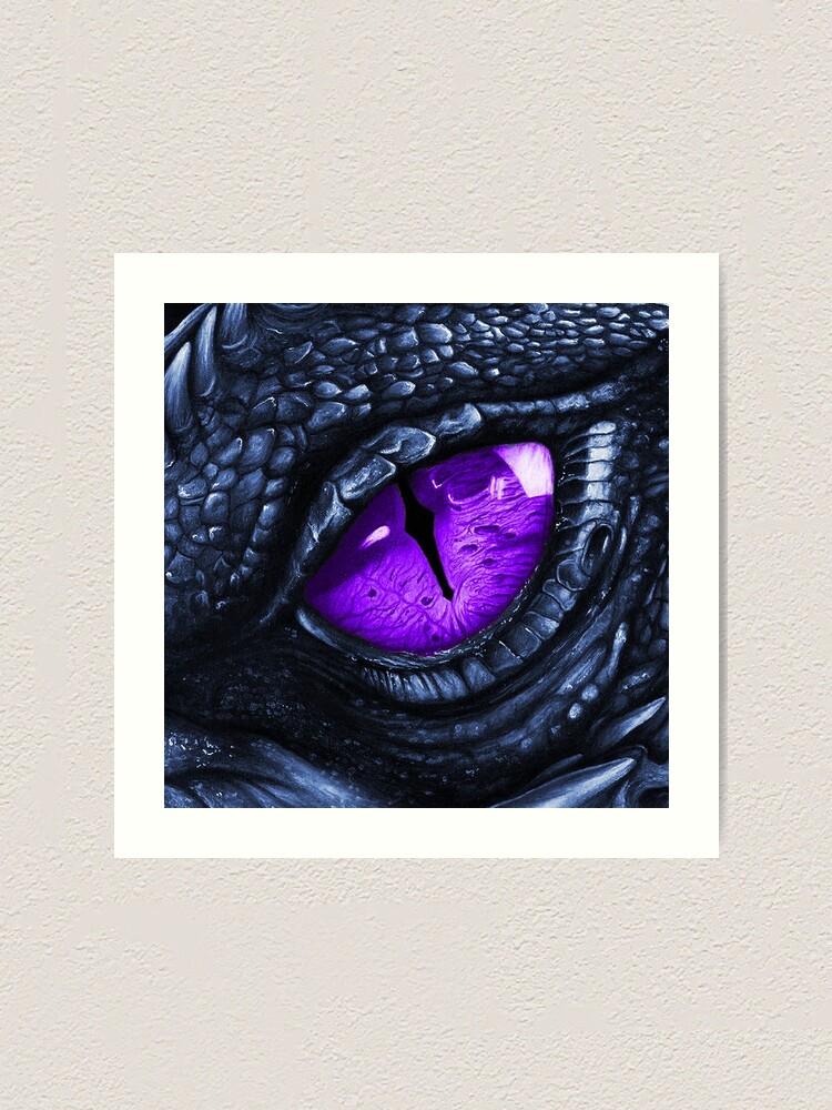 Wall Art Print Blue dragon eye, Gifts & Merchandise