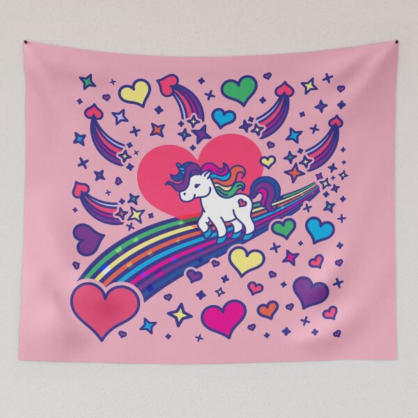 Item preview, Yuni the unicorn on the path of love - Creatober 2020 day 35 designed and sold by TokiPY.