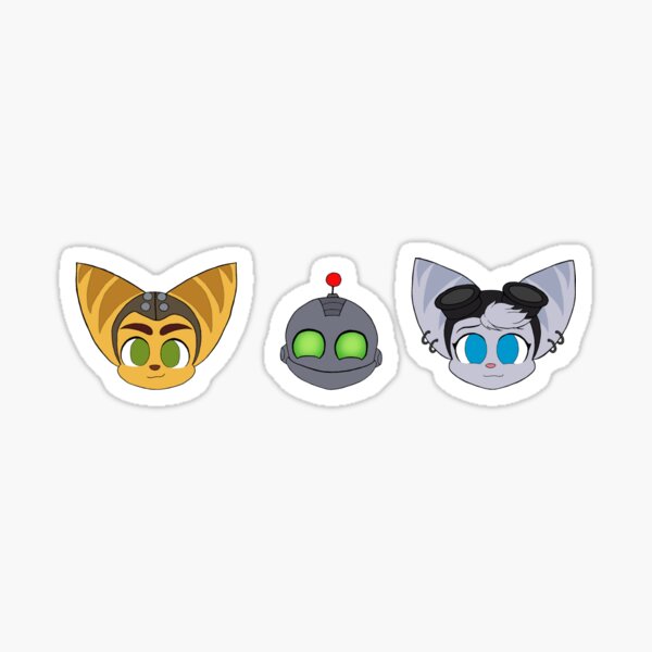 Vista previa del artículo con la obra «Ratchet & Clank: Una Gran Dimensión Aparte -- Chibis», diseñado y vendido por Kairiaka.