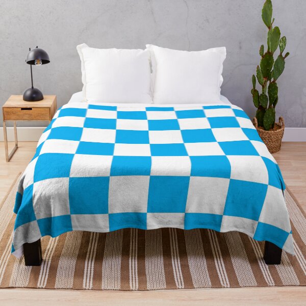 Item preview, ABARTH CHECKERED ROOF - CYAN BLUE WHITE designed and sold by abarthshop.