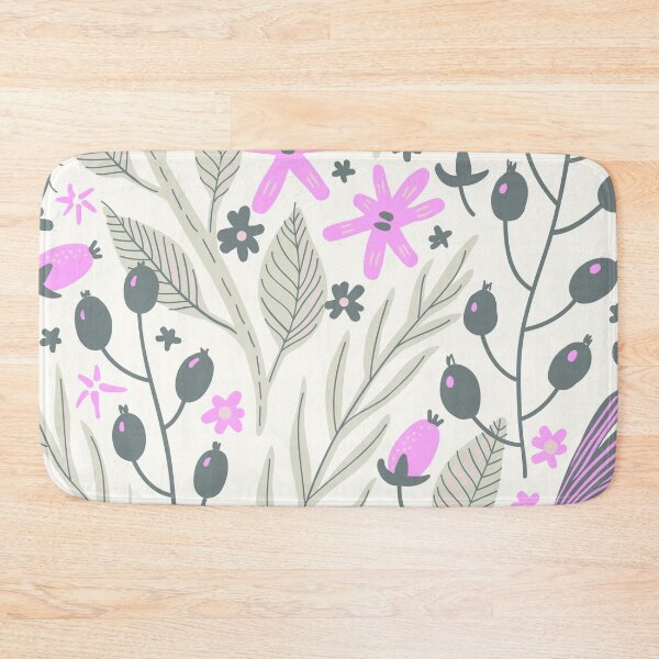 Item preview, Flowers, Branches and Leaves on Pink and Silver designed and sold by Ksaavet.
