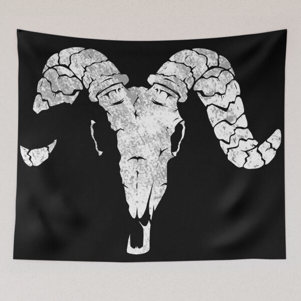 Item preview, Grunge Ram Skull designed and sold by voodoodog.