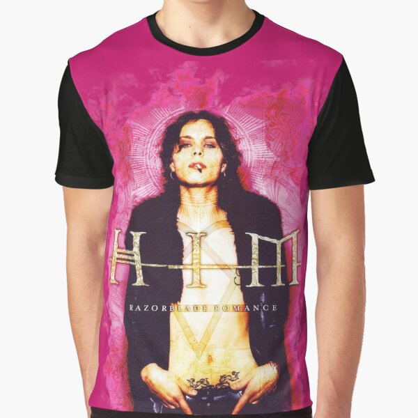 Him Band VV H I M - Him Ville Valo Razorblade Romance smoke Graphic T-Shirt