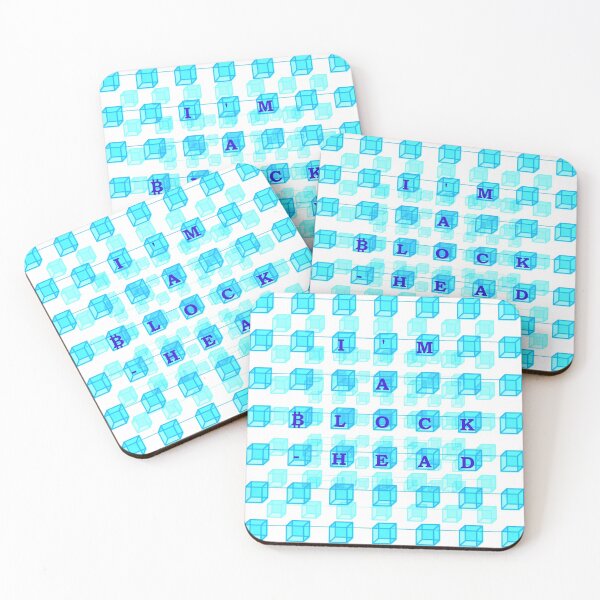 Item preview, Blockchain Cryptocurrency I'm A Blockhead Pattern designed and sold by mrtraz.