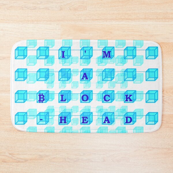 Item preview, Blockchain Cryptocurrency I'm A Blockhead Pattern designed and sold by mrtraz.